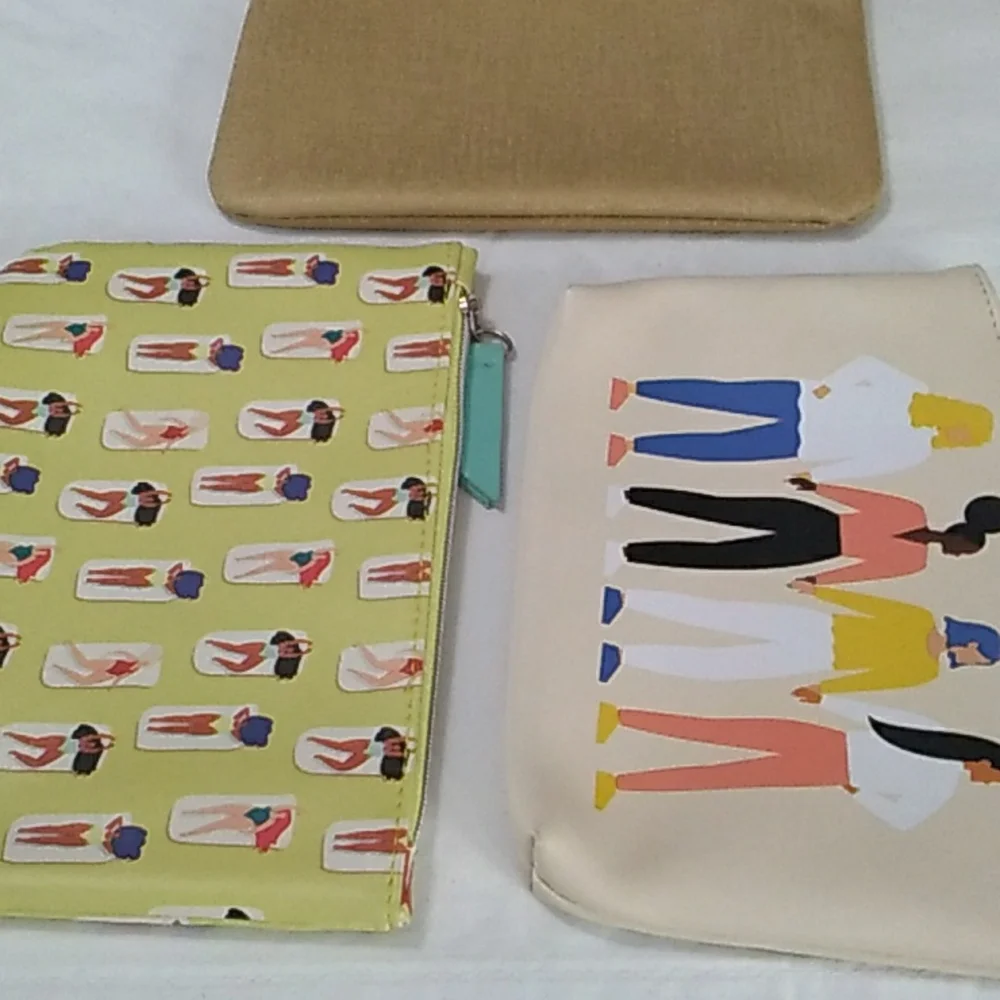 Makin' Waves Glam Beach Summer Theme Bundle Of 3 Cosmetics Bags